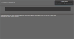 Desktop Screenshot of bresslein-produkte.de