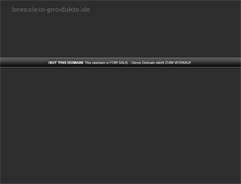 Tablet Screenshot of bresslein-produkte.de